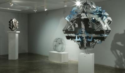 No.2 from Deep Breathing series, 2015, steel & Plexiglass, 130.130.220 cm, Dastan art gallery