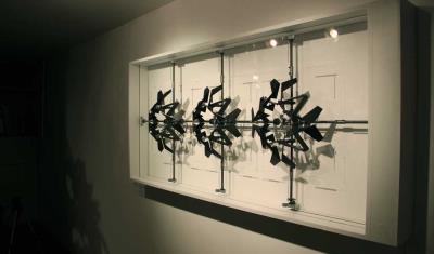 Each moment is enough for a change, 2015, MDF & Plexiglass, 180.80.25 cm, Dastan art gallery